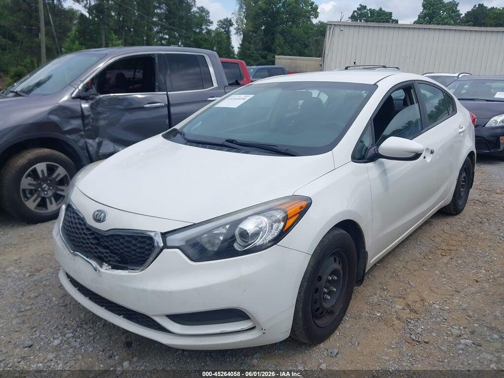 KNAFK4A68G5572278 2016 KIA FORTE photo no. 2