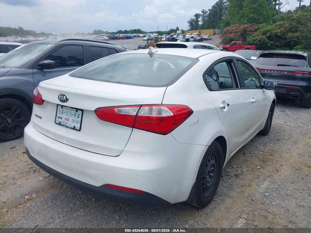 KNAFK4A68G5572278 2016 KIA FORTE photo no. 4