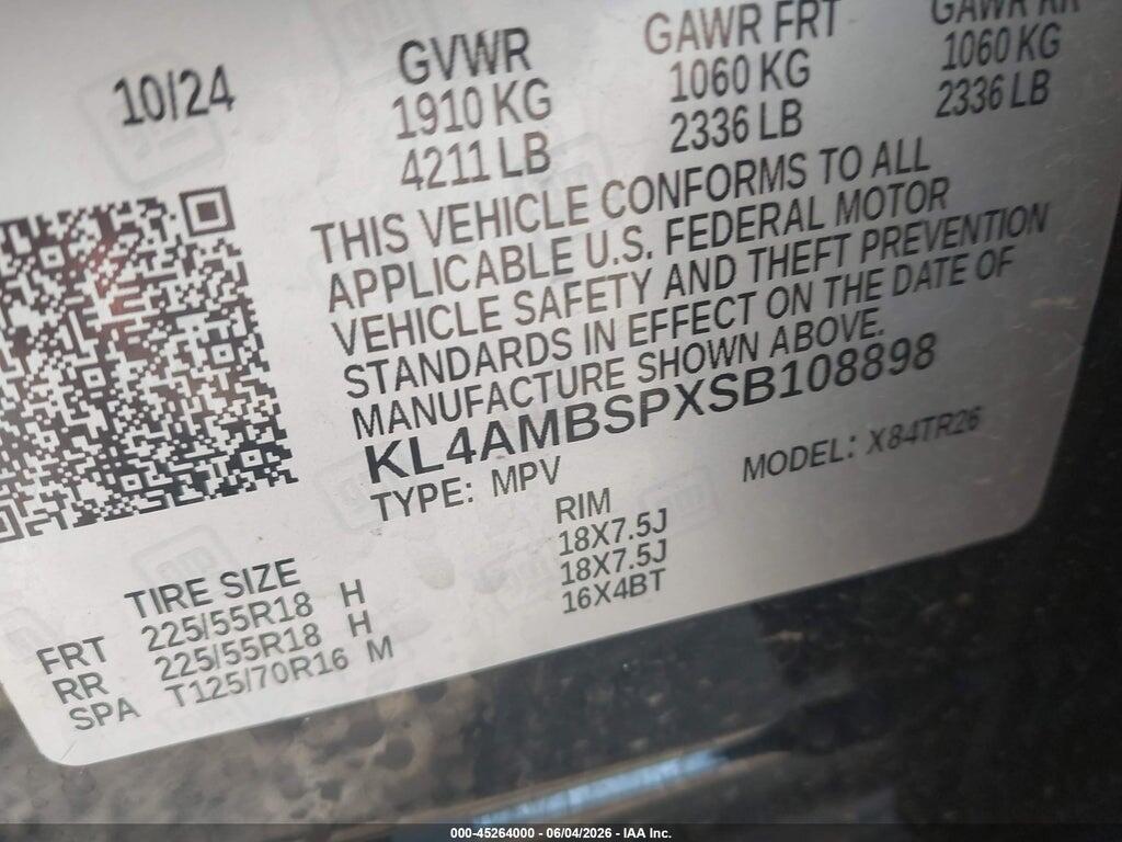 KL4AMBSPXSB108898 2025 BUICK ENCORE GX photo no. 9