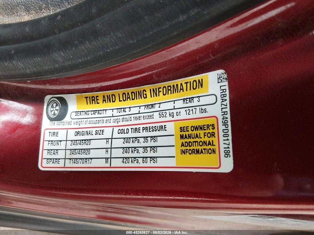 LRBAZLR49PD017186 2023 BUICK ENVISION photo no. 9