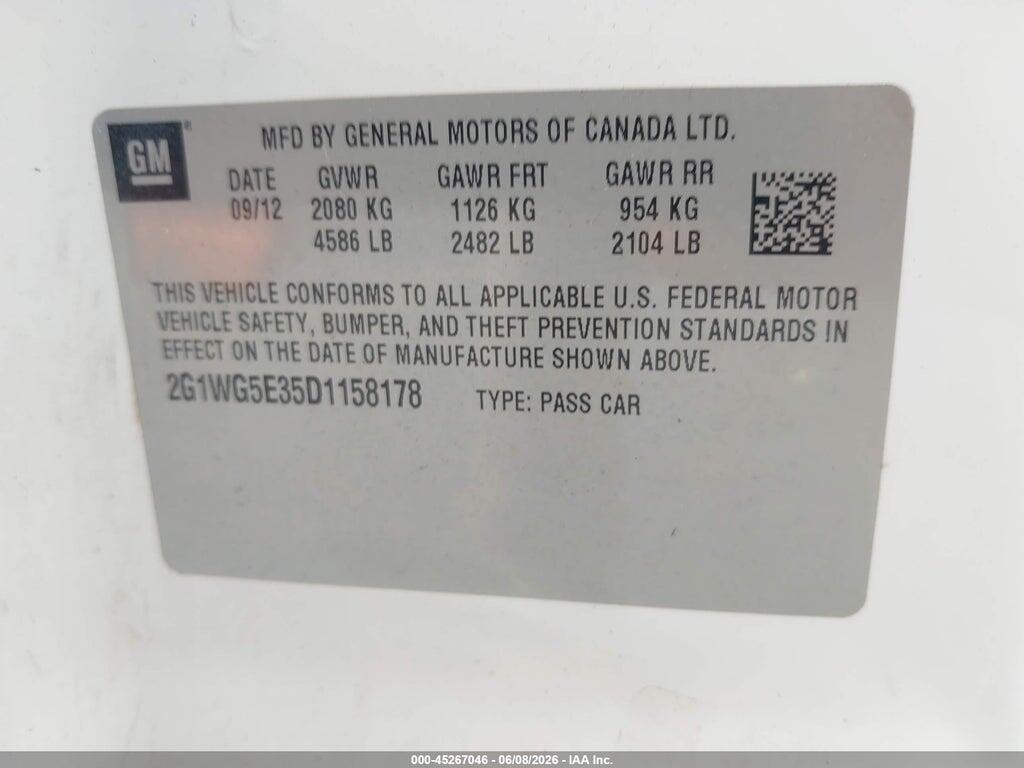 2G1WG5E35D1158178 2013 CHEVROLET IMPALA photo no. 9