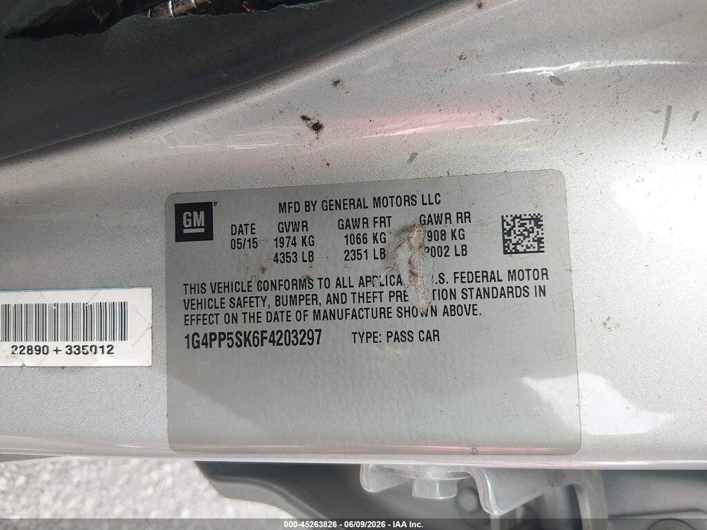 1G4PP5SK6F4203297 2015 BUICK VERANO photo no. 9
