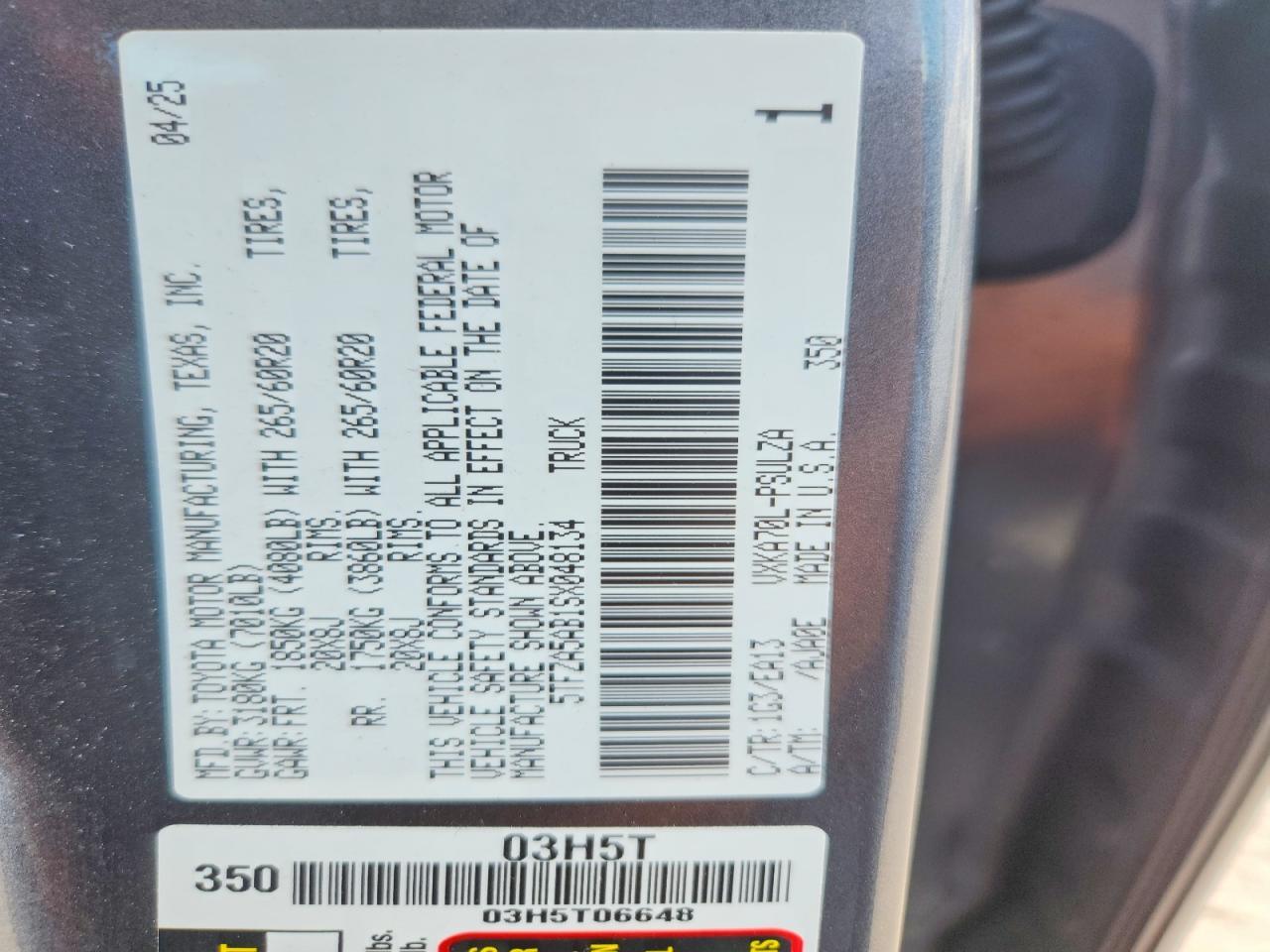 2025 TOYOTA TUNDRA CREWMAX LIMITED — Фото 13 из 13