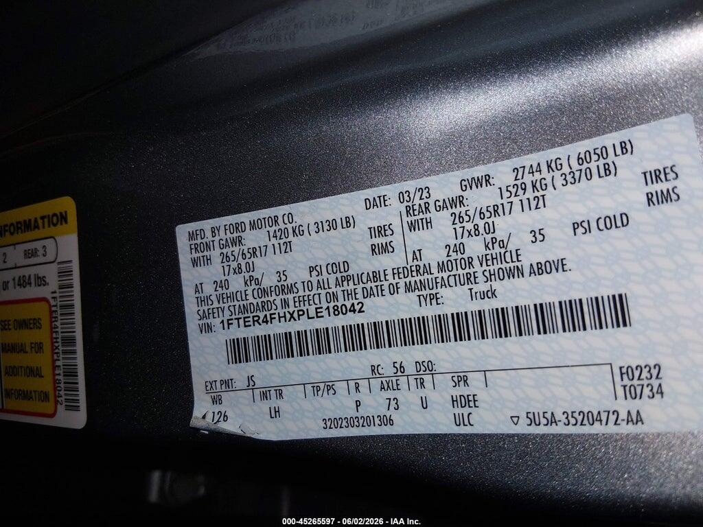 1FTER4FHXPLE18042 2023 FORD RANGER photo no. 9
