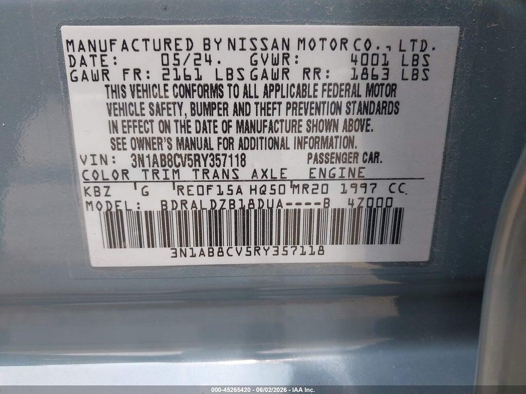3N1AB8CV5RY357118 2024 NISSAN SENTRA photo no. 9