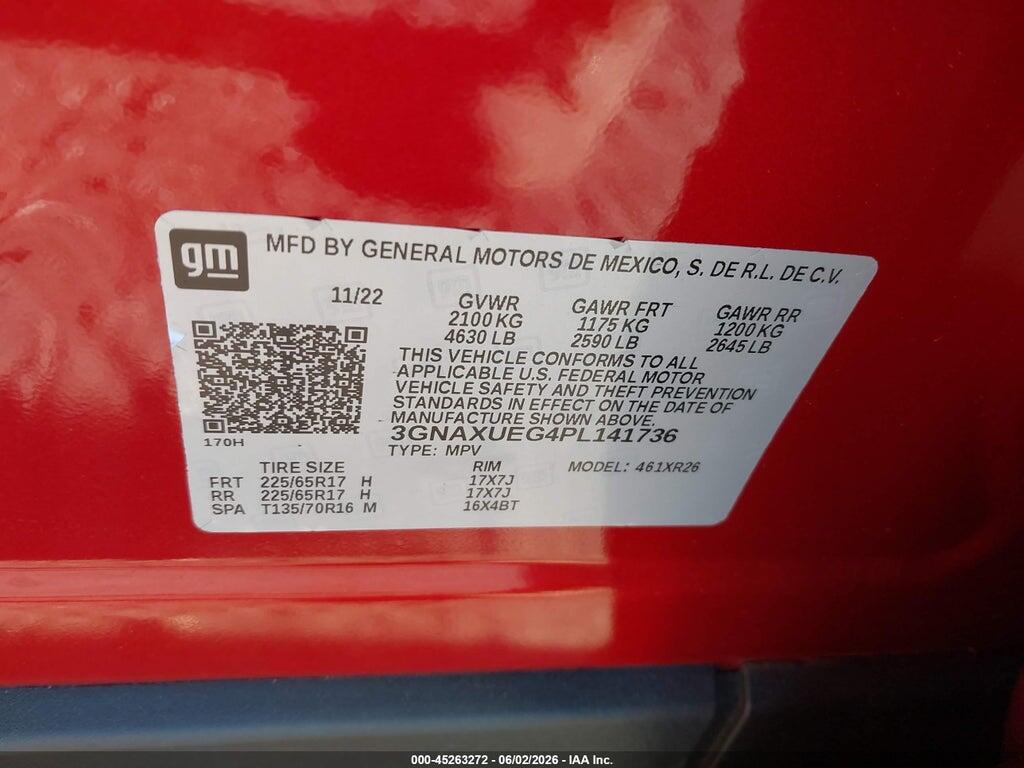 3GNAXUEG4PL141736 2023 CHEVROLET EQUINOX photo no. 9