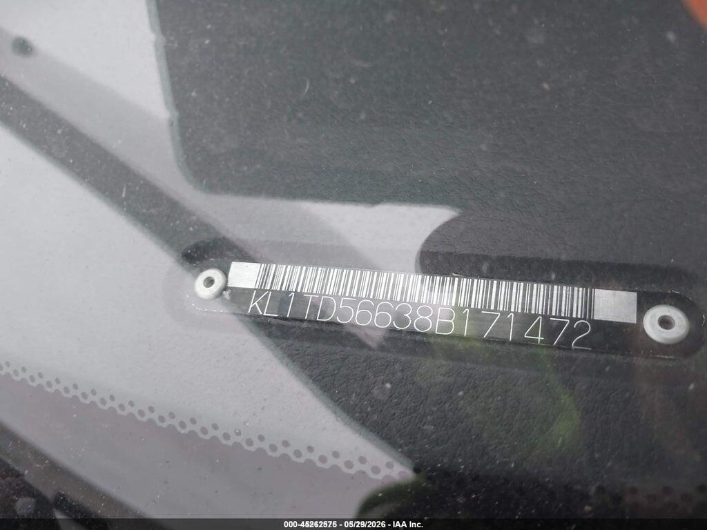 KL1TD56638B171472 2008 CHEVROLET AVEO photo no. 9