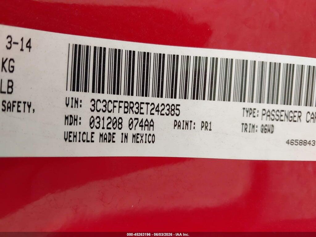 3C3CFFBR3ET242385 2014 FIAT 500 photo no. 9