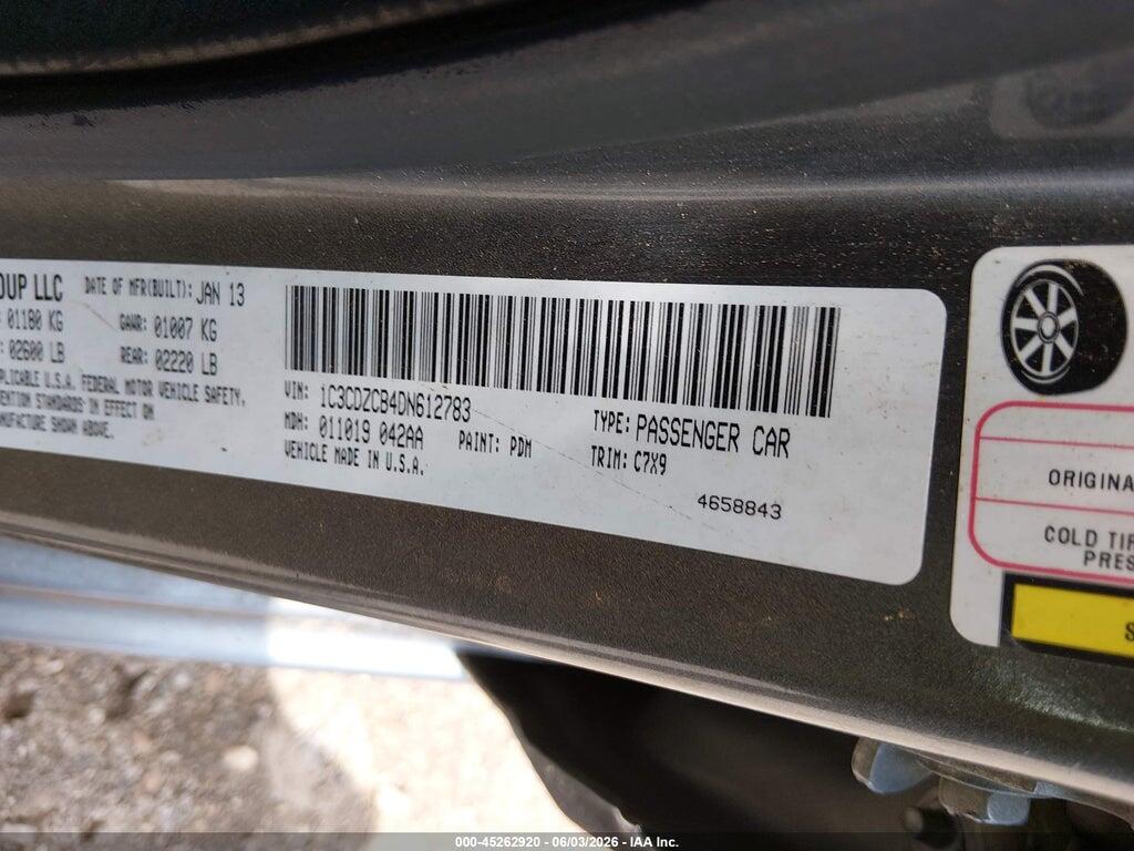 1C3CDZCB4DN612783 2013 DODGE AVENGER photo no. 9