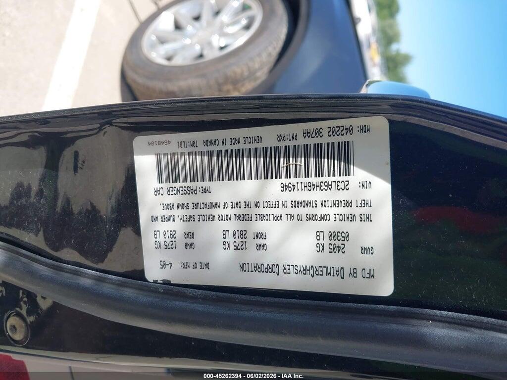 2C3LA63H46H114946 2006 CHRYSLER 300C photo no. 9