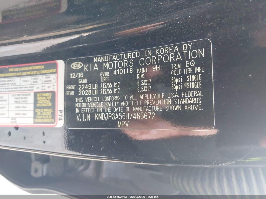 KNDJP3A56H7465672 2017 KIA SOUL photo no. 9