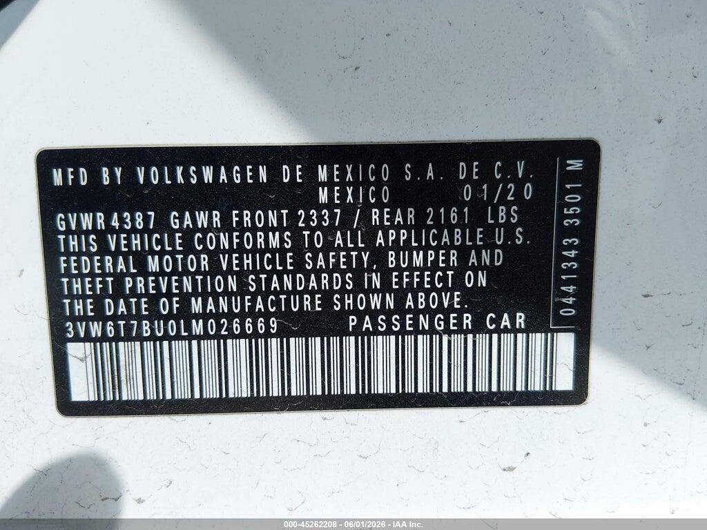 3VW6T7BU0LM026669 2020 VOLKSWAGEN JETTA GLI photo no. 9