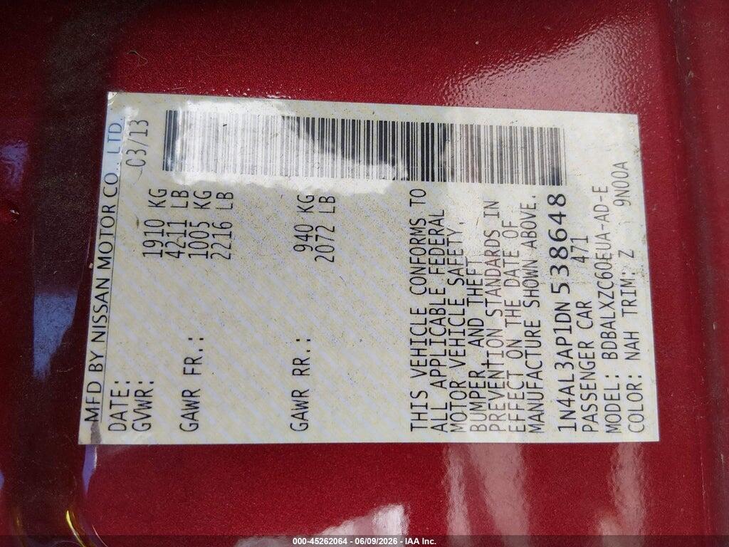 1N4AL3AP1DN538648 2013 NISSAN ALTIMA photo no. 9