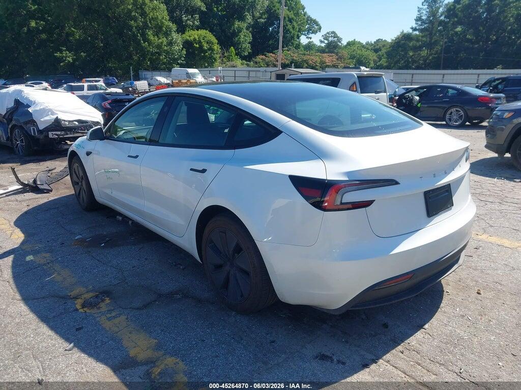 5YJ3E1EA9SF032293 2025 TESLA MODEL 3 photo no. 3
