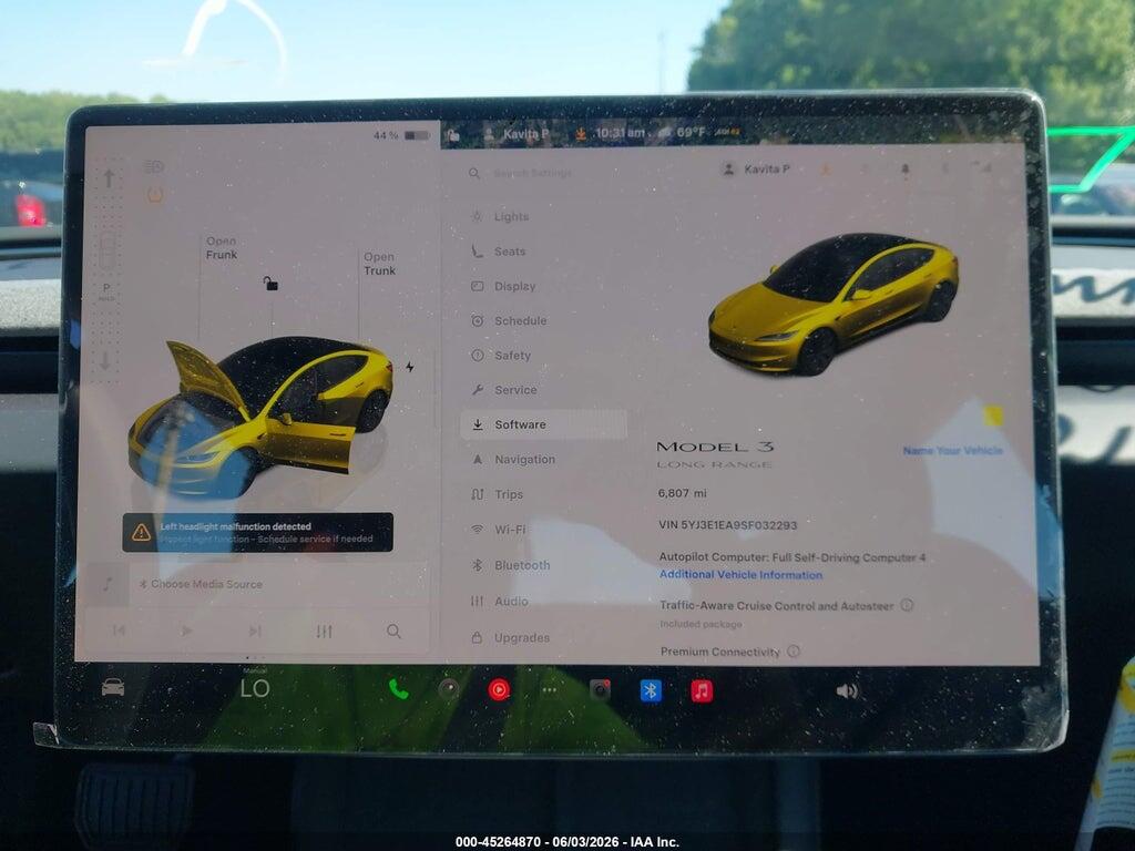 5YJ3E1EA9SF032293 2025 TESLA MODEL 3 photo no. 7