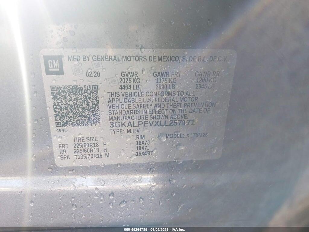 3GKALPEVXLL257171 2020 GMC TERRAIN photo no. 9