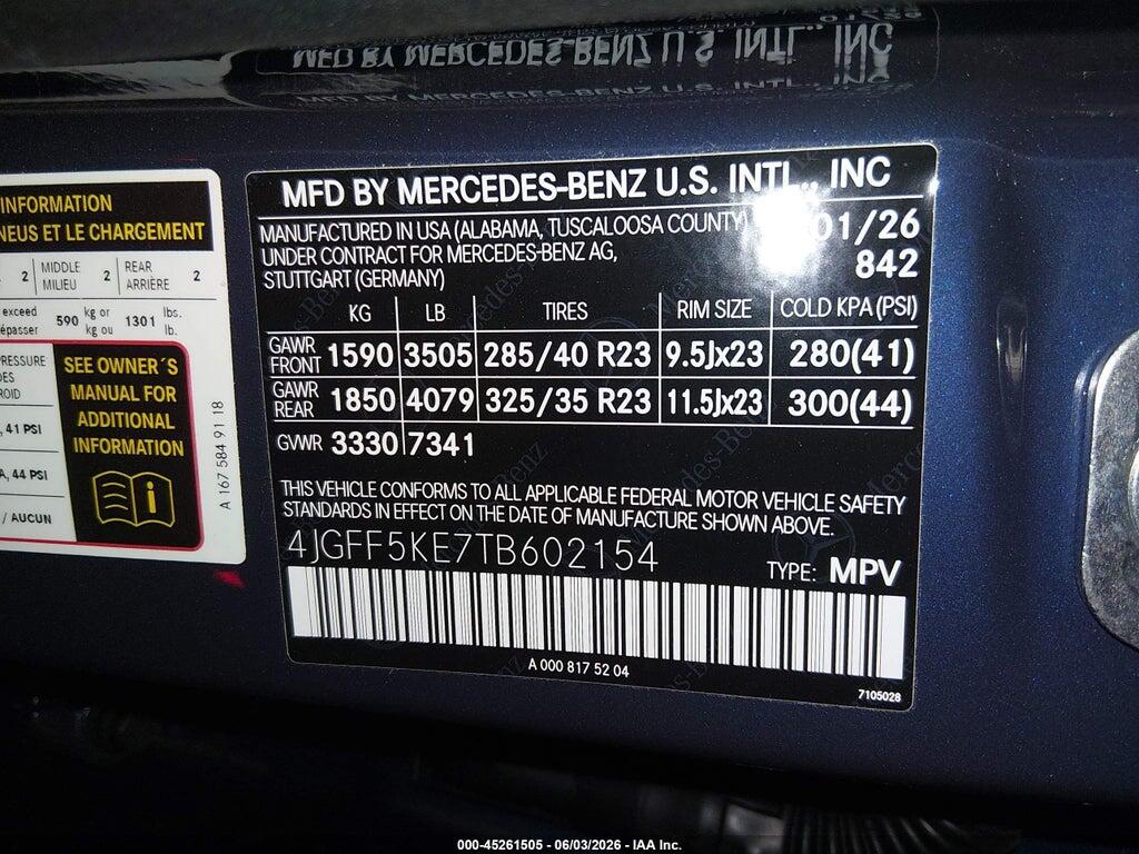 4JGFF5KE7TB602154 2026 MERCEDES-BENZ GLS 450 photo no. 9