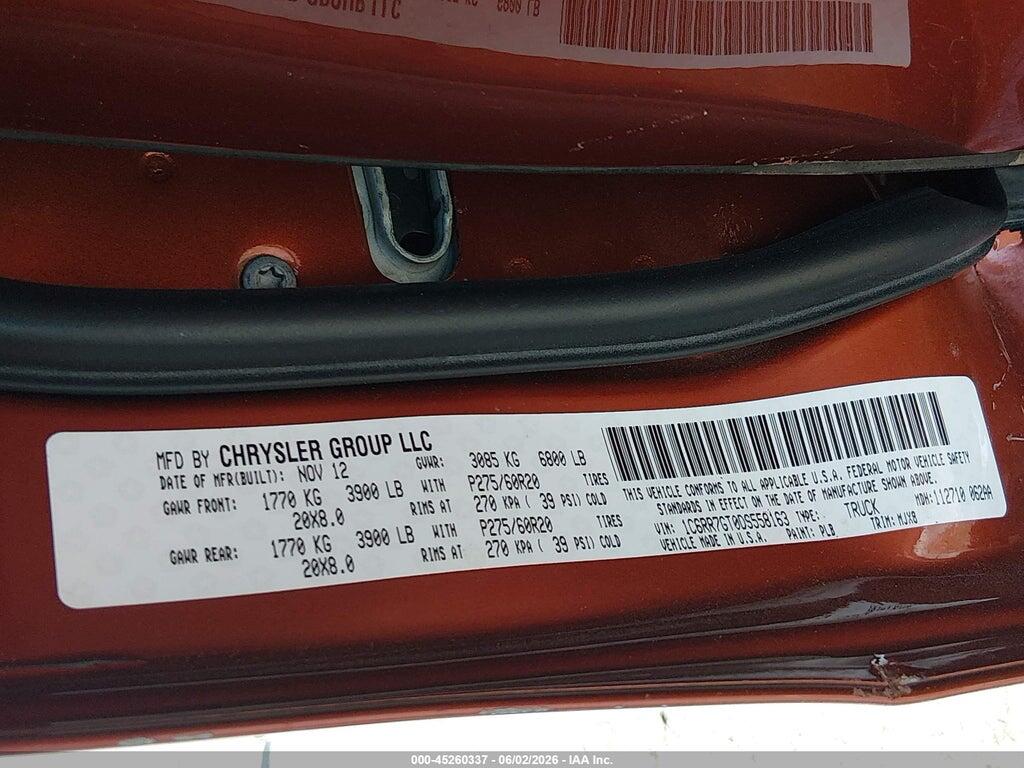 1C6RR7GT0DS558163 2013 RAM 1500 photo no. 9