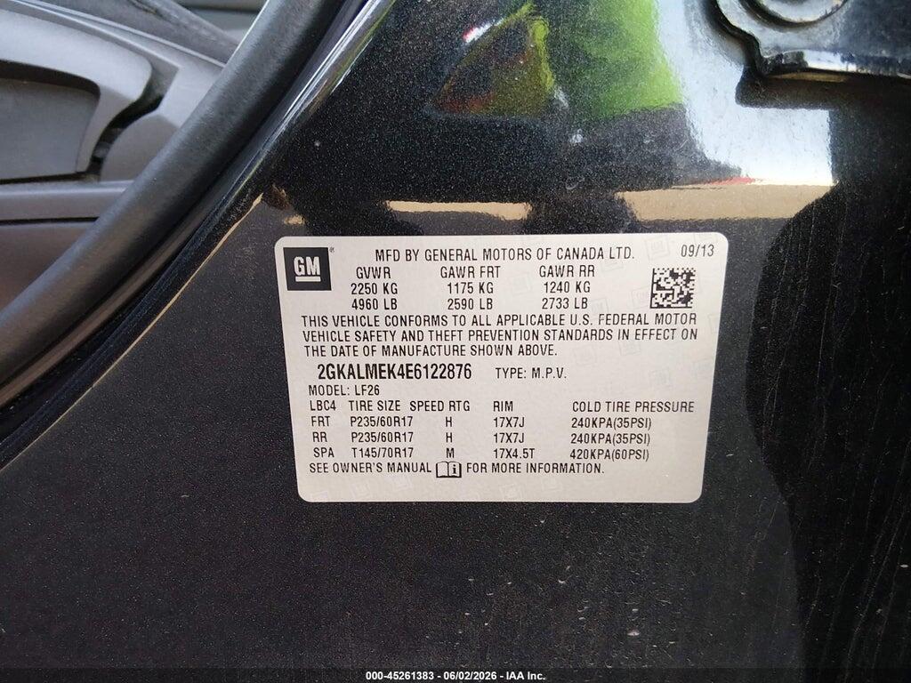2GKALMEK4E6122876 2014 GMC TERRAIN photo no. 9
