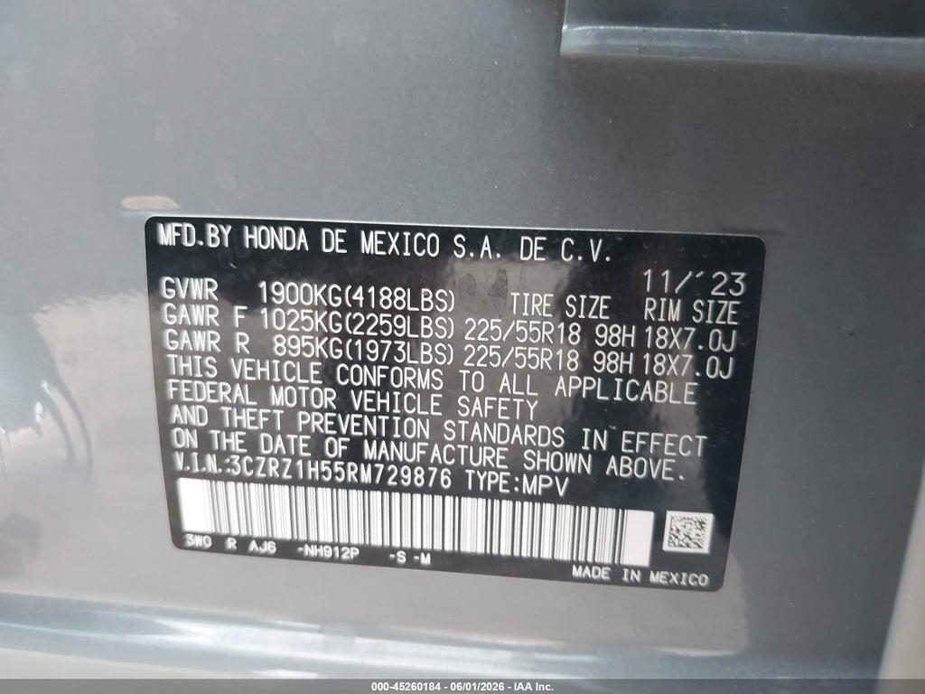 3CZRZ1H55RM729876 2024 HONDA HR-V photo no. 9