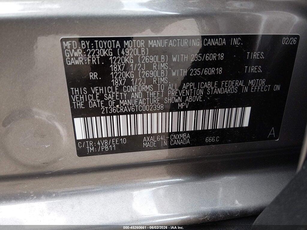 2T36CRAV6TC002398 2026 TOYOTA RAV4 photo no. 9