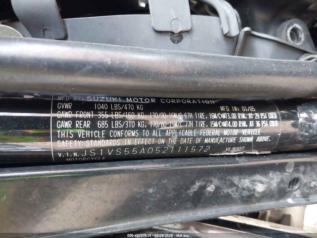 JS1VS55A052111572 2005 SUZUKI C50 photo no. 10