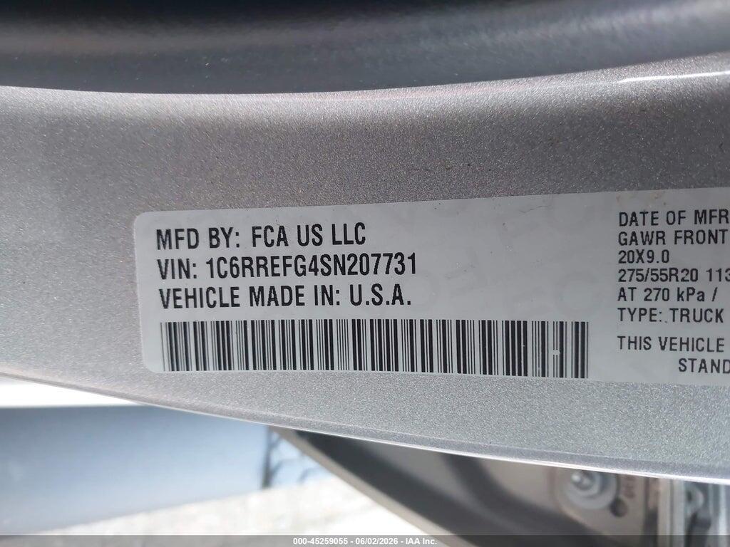 1C6RREFG4SN207731 2025 RAM 1500 photo no. 9