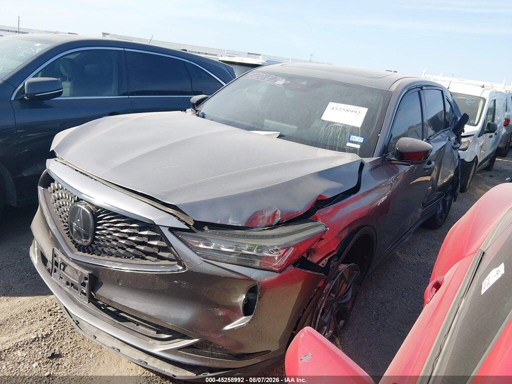 5J8YE1H02NL038030 2022 ACURA MDX photo no. 2