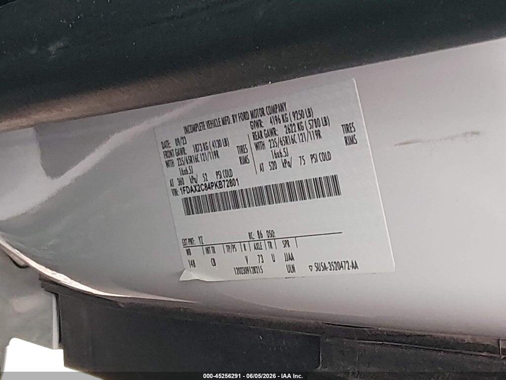 1FDAX2C84PKB72801 2023 FORD TRANSIT-350 PASSENGER VAN photo no. 9