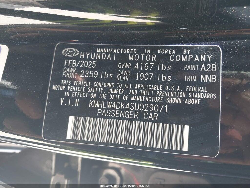 KMHLW4DK4SU029071 2025 HYUNDAI ELANTRA N photo no. 9