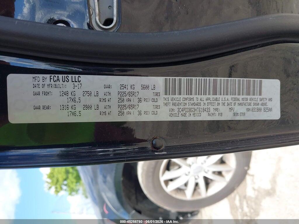 3C4PDDBG3HT618433 2017 DODGE JOURNEY photo no. 9