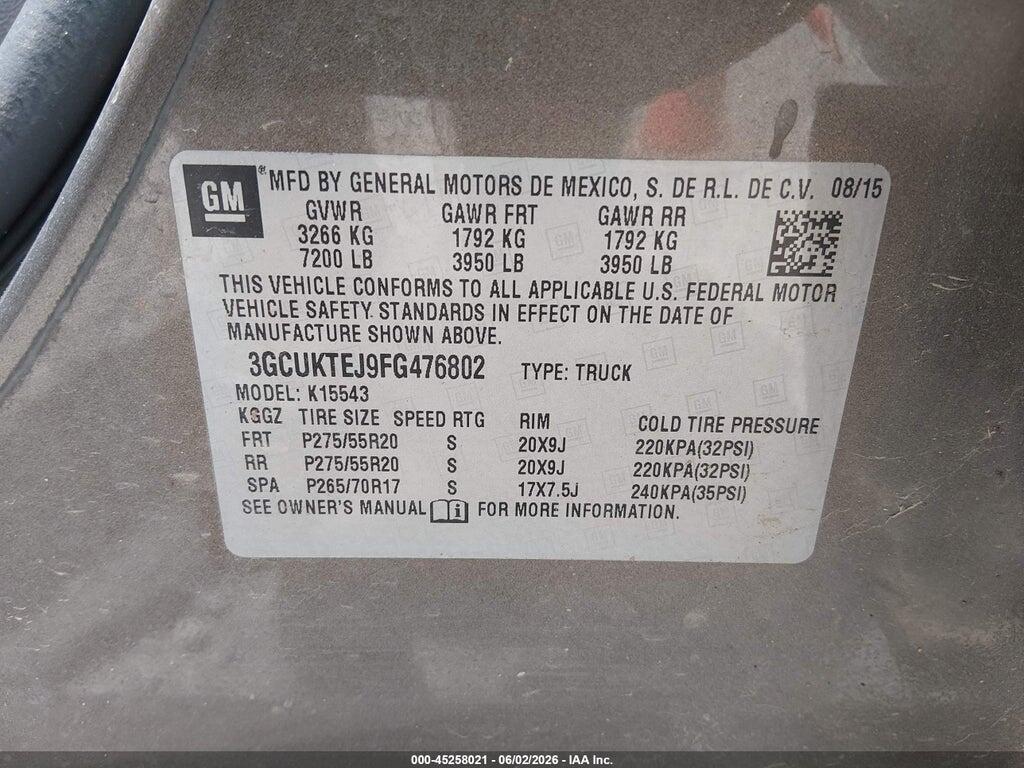 3GCUKTEJ9FG476802 2015 CHEVROLET SILVERADO 1500 photo no. 9