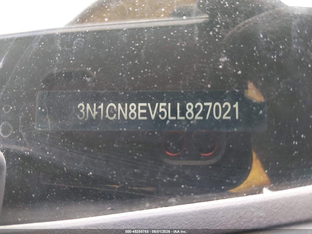 3N1CN8EV5LL827021 2020 NISSAN VERSA photo no. 9