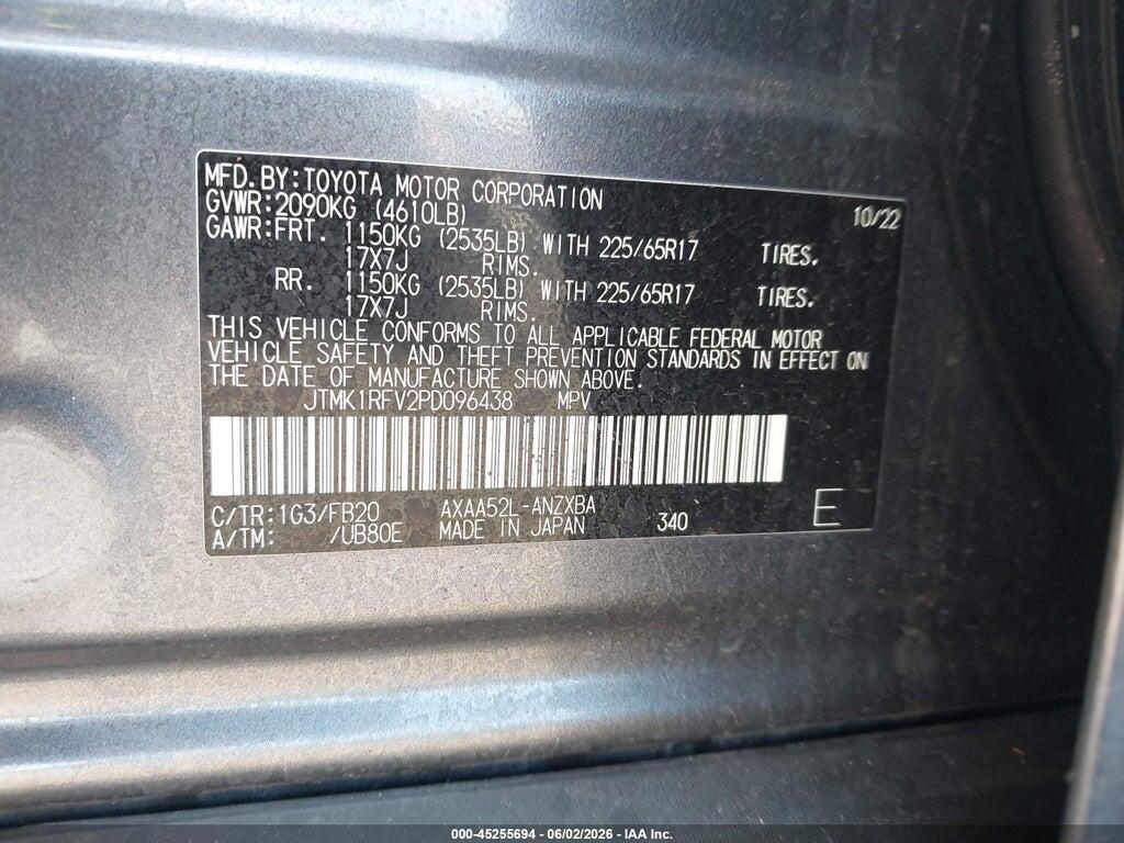 JTMK1RFV2PD096438 2023 TOYOTA RAV4 photo no. 9
