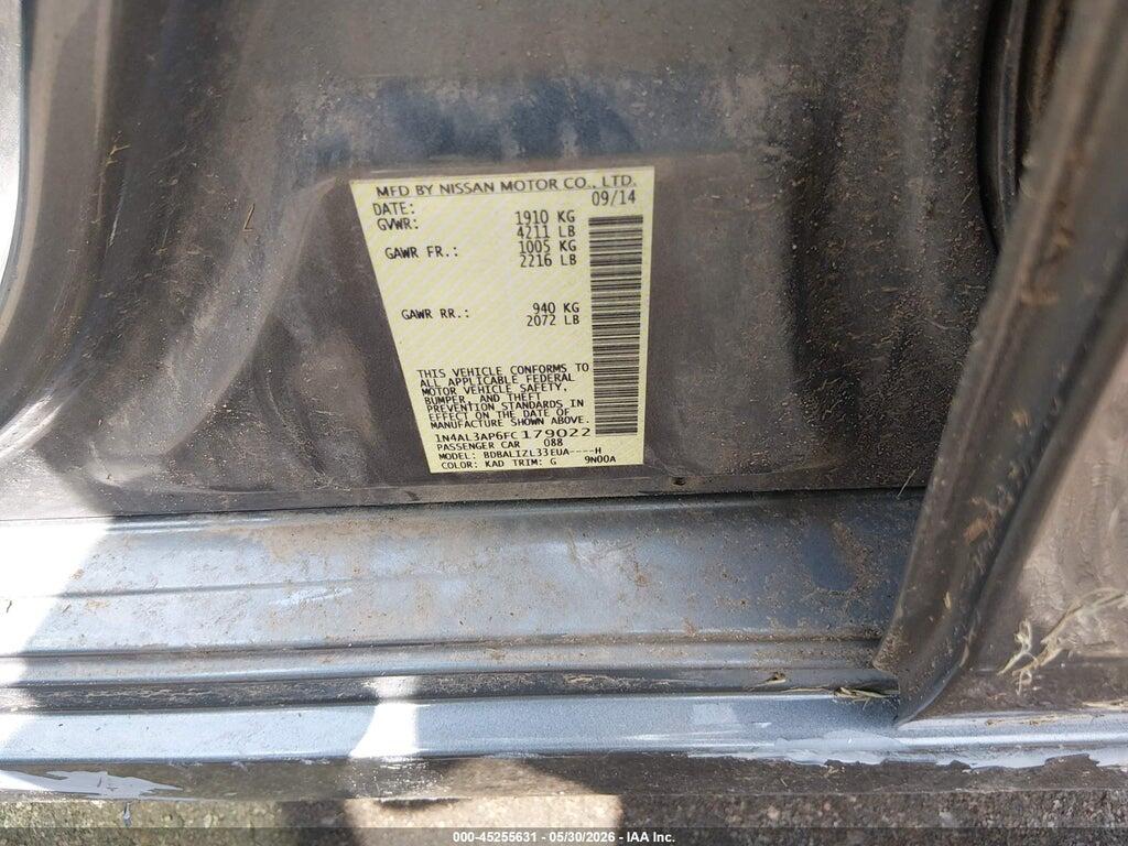 1N4AL3AP6FC179022 2015 NISSAN ALTIMA photo no. 9