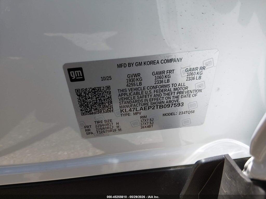 KL47LAEP2TB097593 2026 BUICK ENVISTA photo no. 9