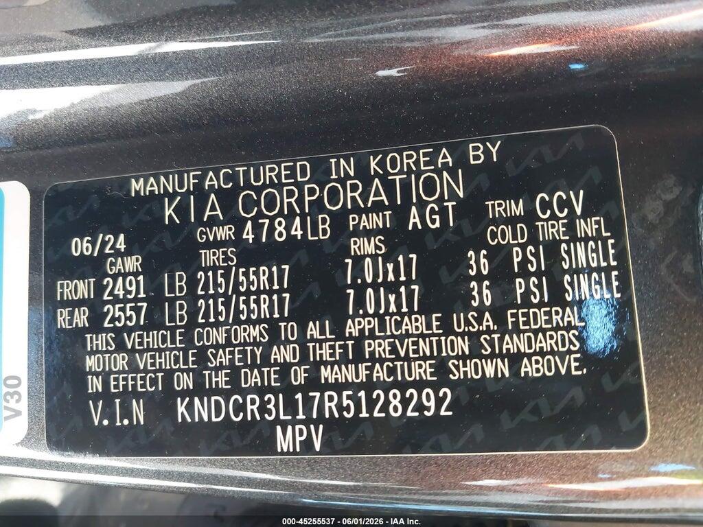 KNDCR3L17R5128292 2024 KIA NIRO EV photo no. 9