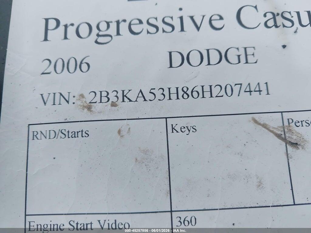2B3KA53H86H207441 2006 DODGE CHARGER photo no. 9