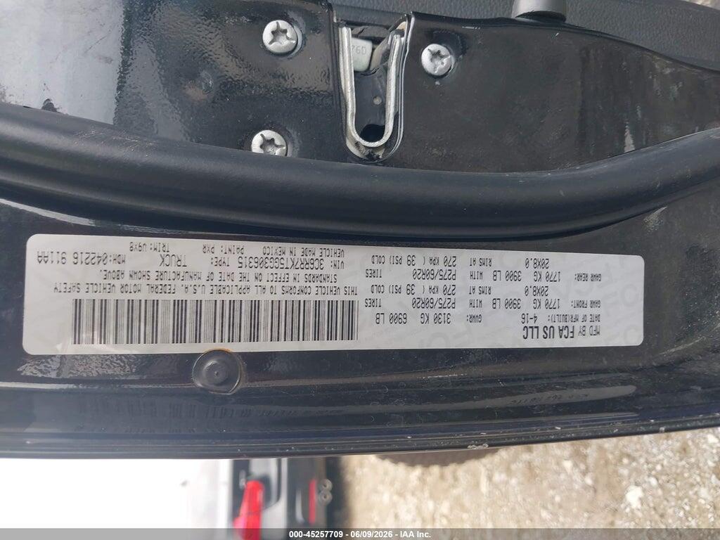 3C6RR7KT5GG306315 2016 RAM 1500 photo no. 9