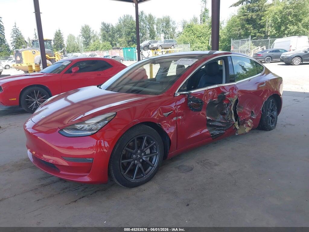 5YJ3E1EB6JF055098 2018 TESLA MODEL 3 photo no. 2