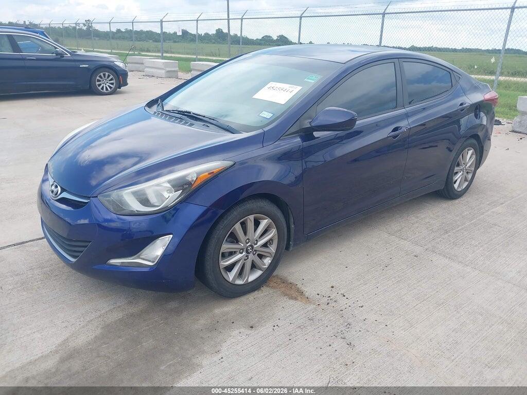 5NPDH4AE8EH486546 2014 HYUNDAI ELANTRA photo no. 2