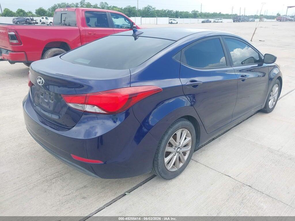 5NPDH4AE8EH486546 2014 HYUNDAI ELANTRA photo no. 4