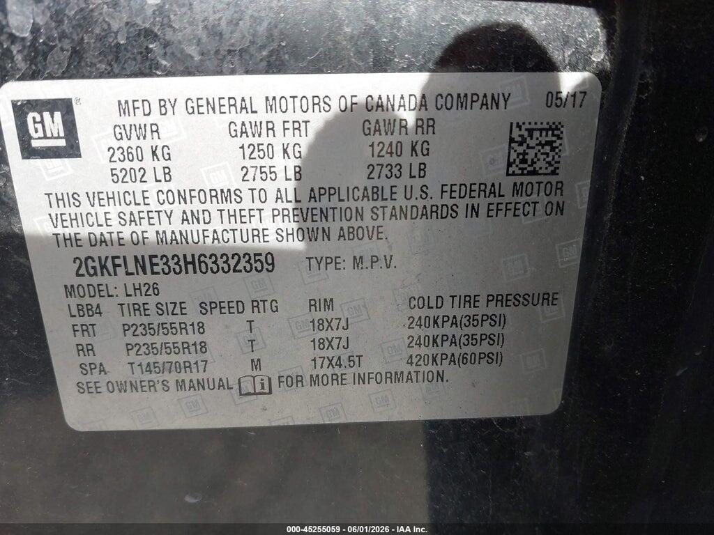 2GKFLNE33H6332359 2017 GMC TERRAIN photo no. 9