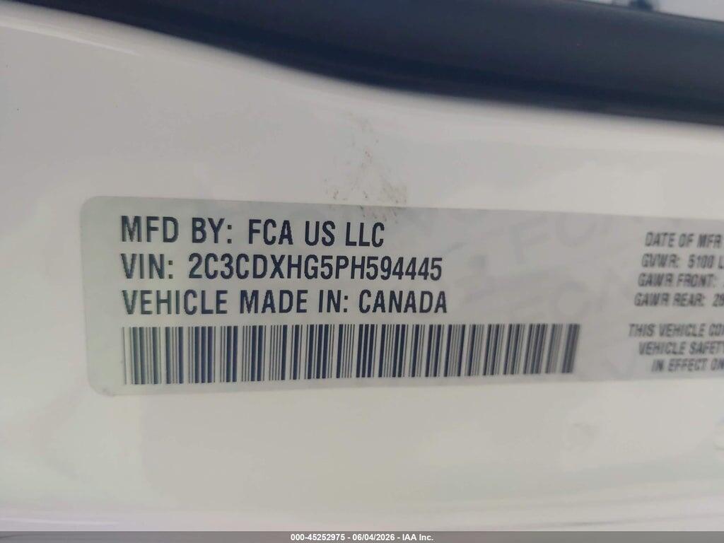 2C3CDXHG5PH594445 2023 DODGE CHARGER photo no. 9