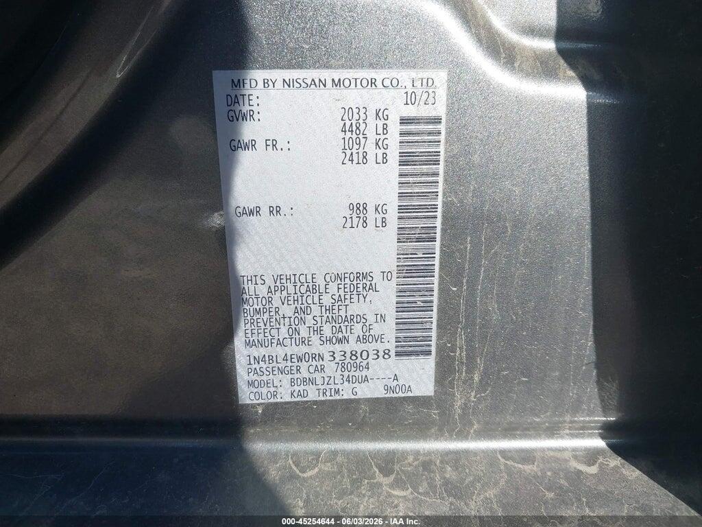 1N4BL4EW0RN338038 2024 NISSAN ALTIMA photo no. 9