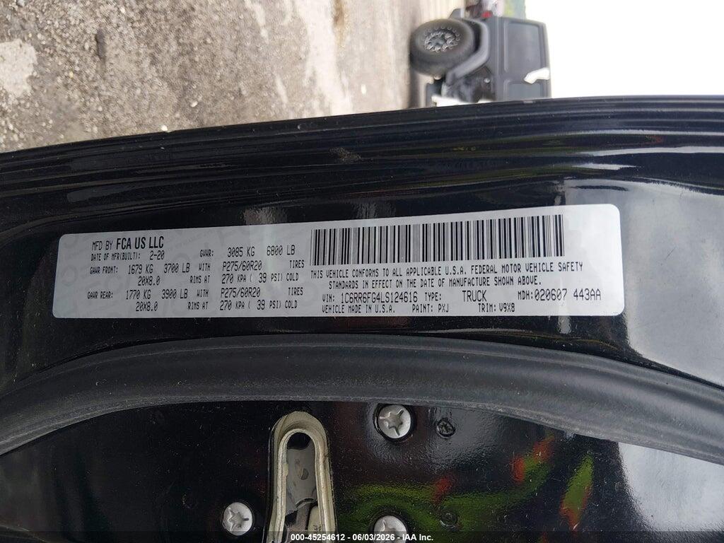 1C6RR6FG4LS124616 2020 RAM 1500 CLASSIC photo no. 9