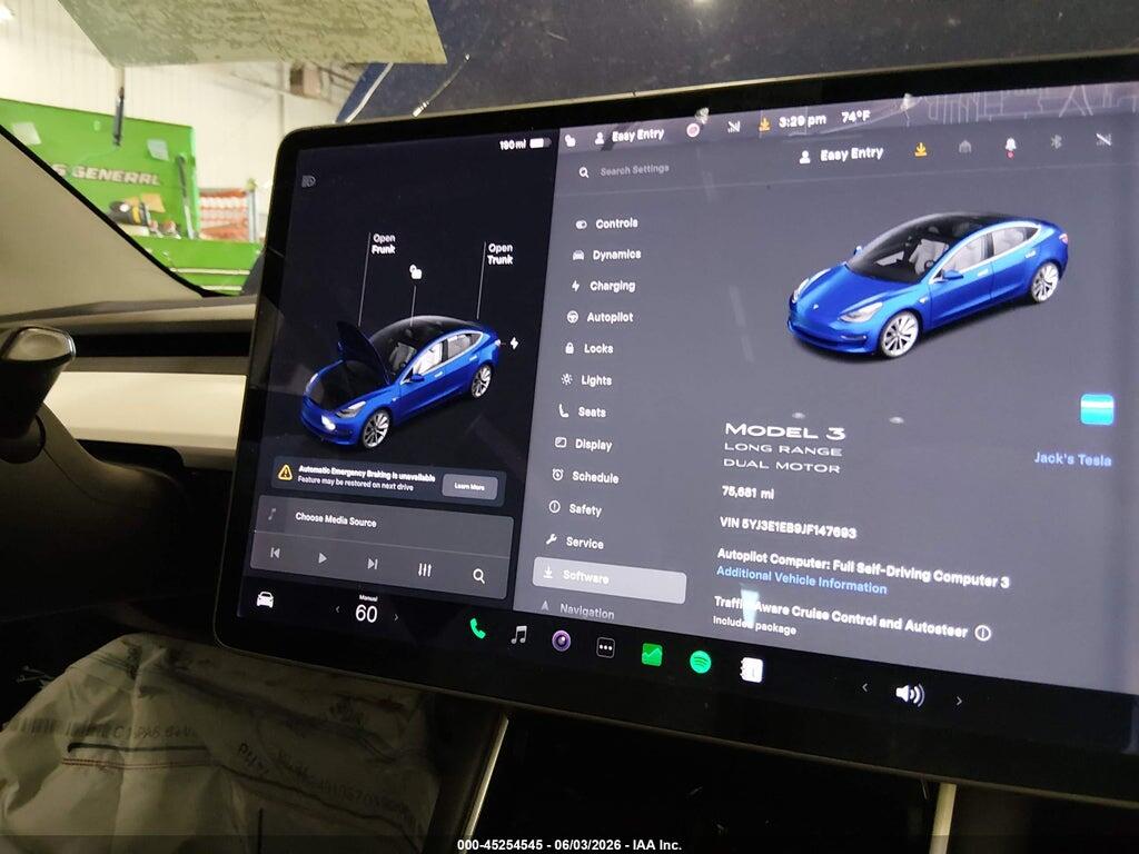 5YJ3E1EB9JF147693 2018 TESLA MODEL 3 photo no. 7