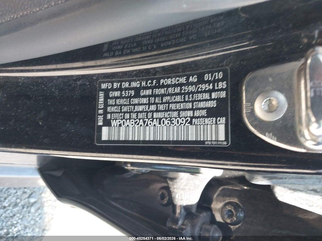 WP0AB2A76AL063092 2010 PORSCHE PANAMERA photo no. 9