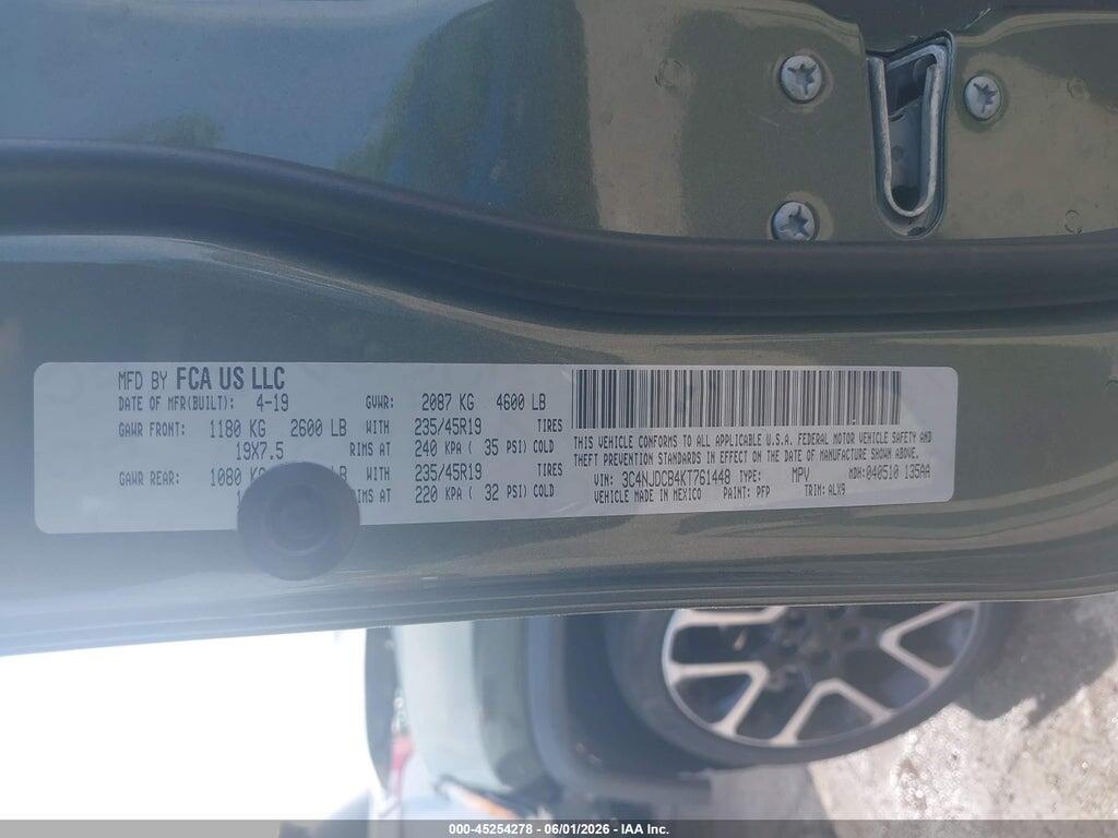 3C4NJDCB4KT761448 2019 JEEP COMPASS photo no. 9