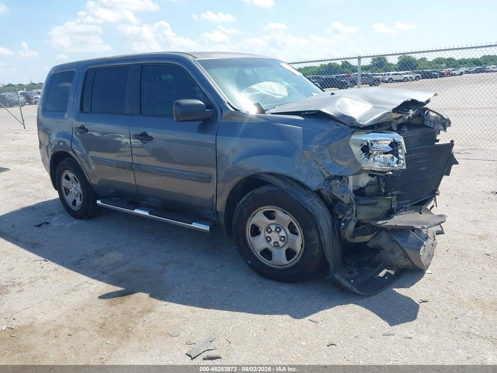 5FNYF3H22DB036434 2013 HONDA PILOT photo no. 1